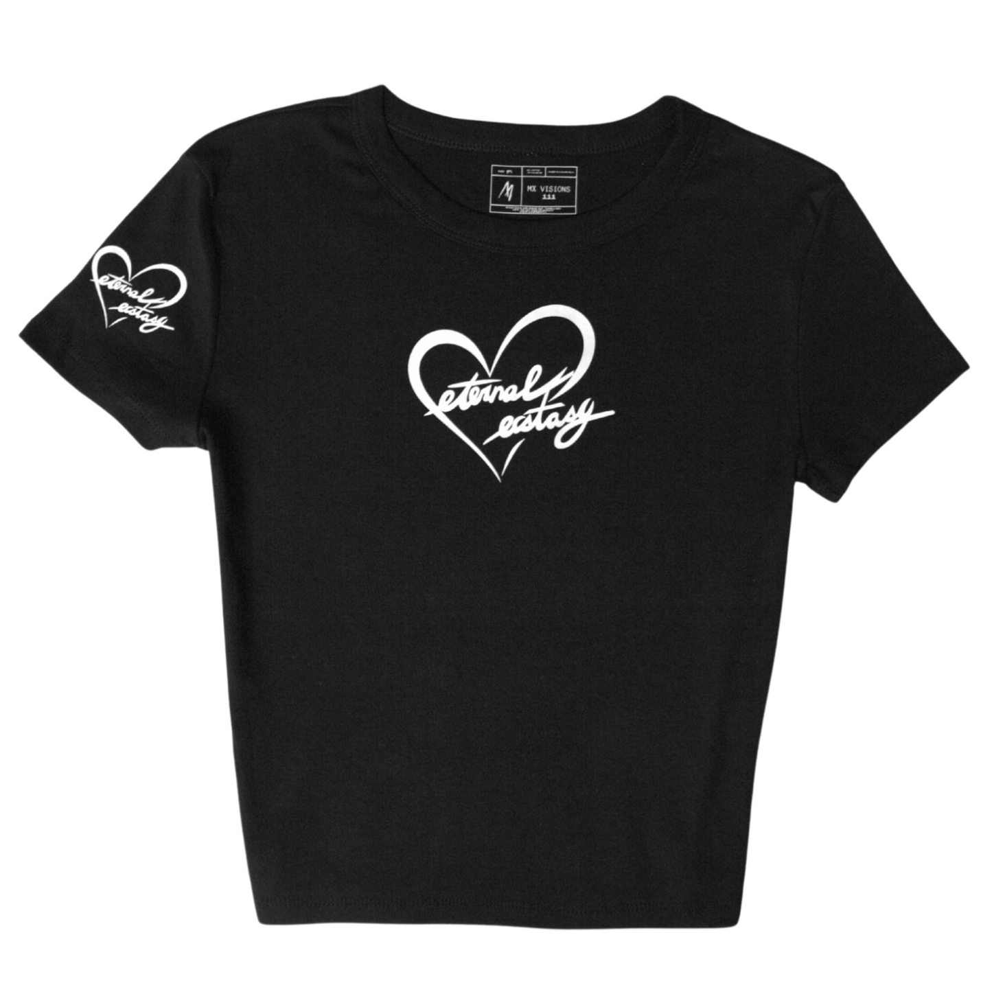 Black Eternal Ecstasy Crop Tee