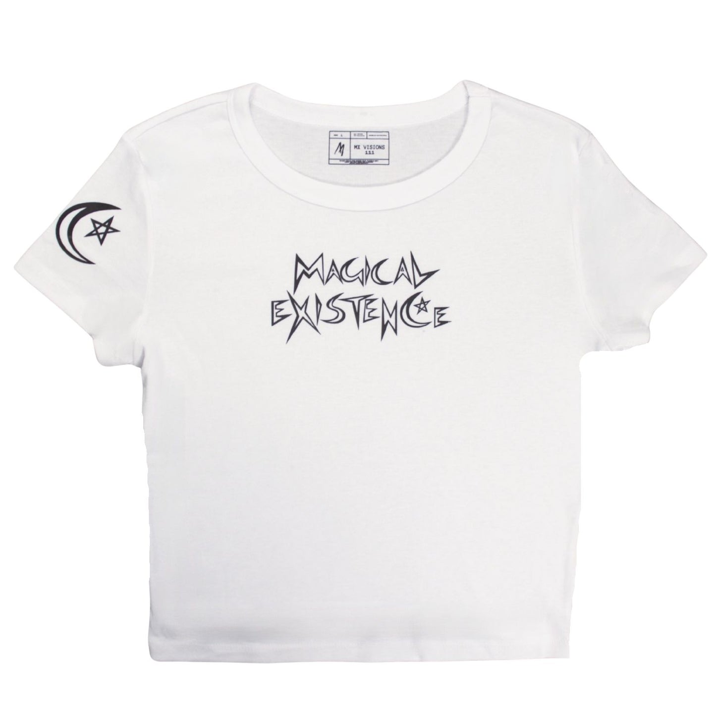 White Magical Existence Crop Tee
