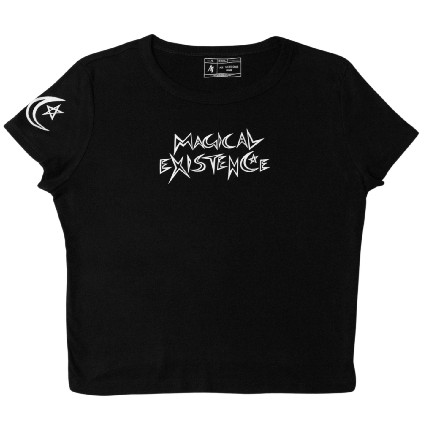 Black Magical Existence Crop Tee