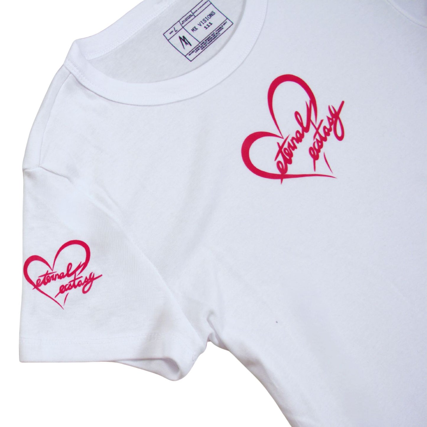 White and Pink Eternal Ecstasy Baby Tee